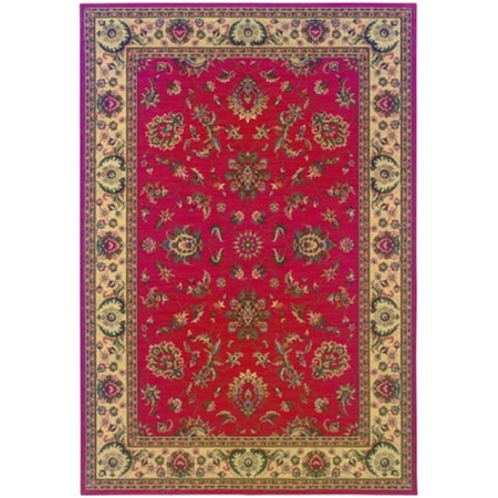Sphinx By Oriental Weavers Area Rugs, Ariana 311C3 8X11 Rectangle - Red/ Ivory-Polypropylene A311C3240330ST